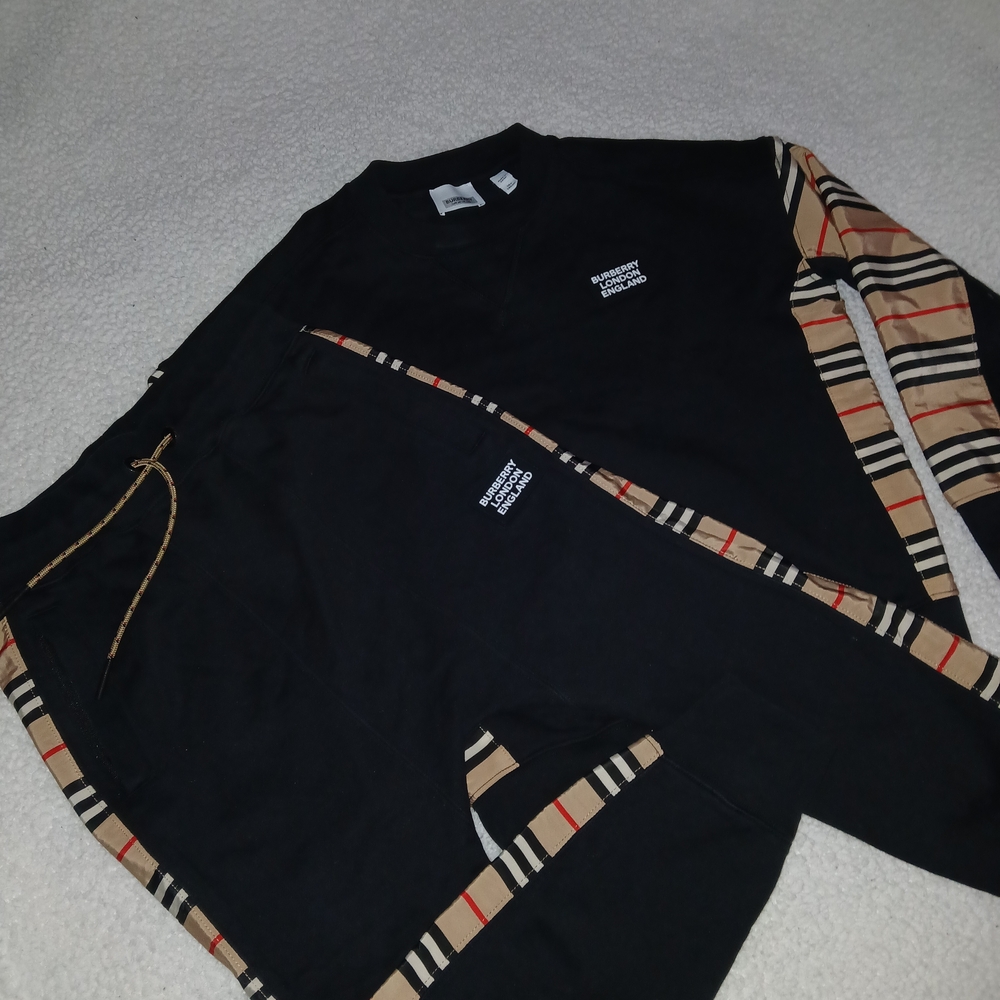 Burberry Black and Tan Kids Matching Set